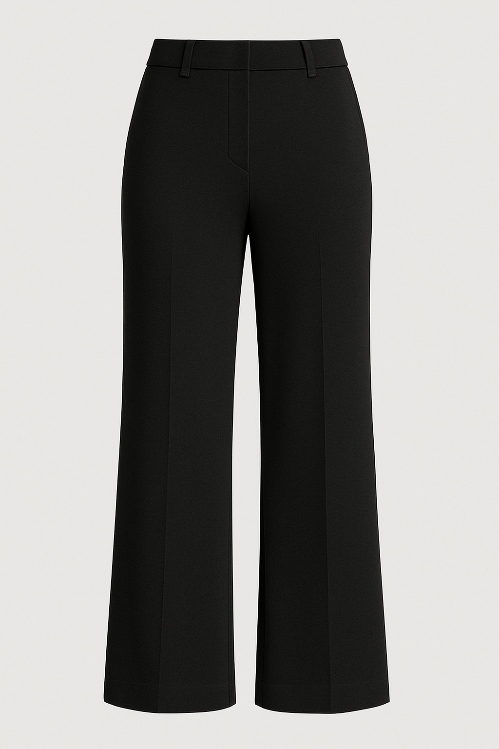 Wide-Leg Knit Trousers
