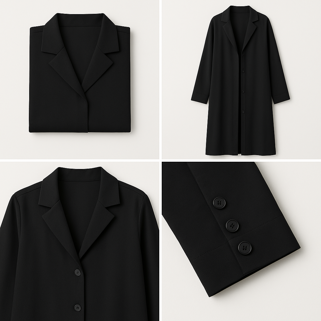 Poly-Cotton Open Abaya