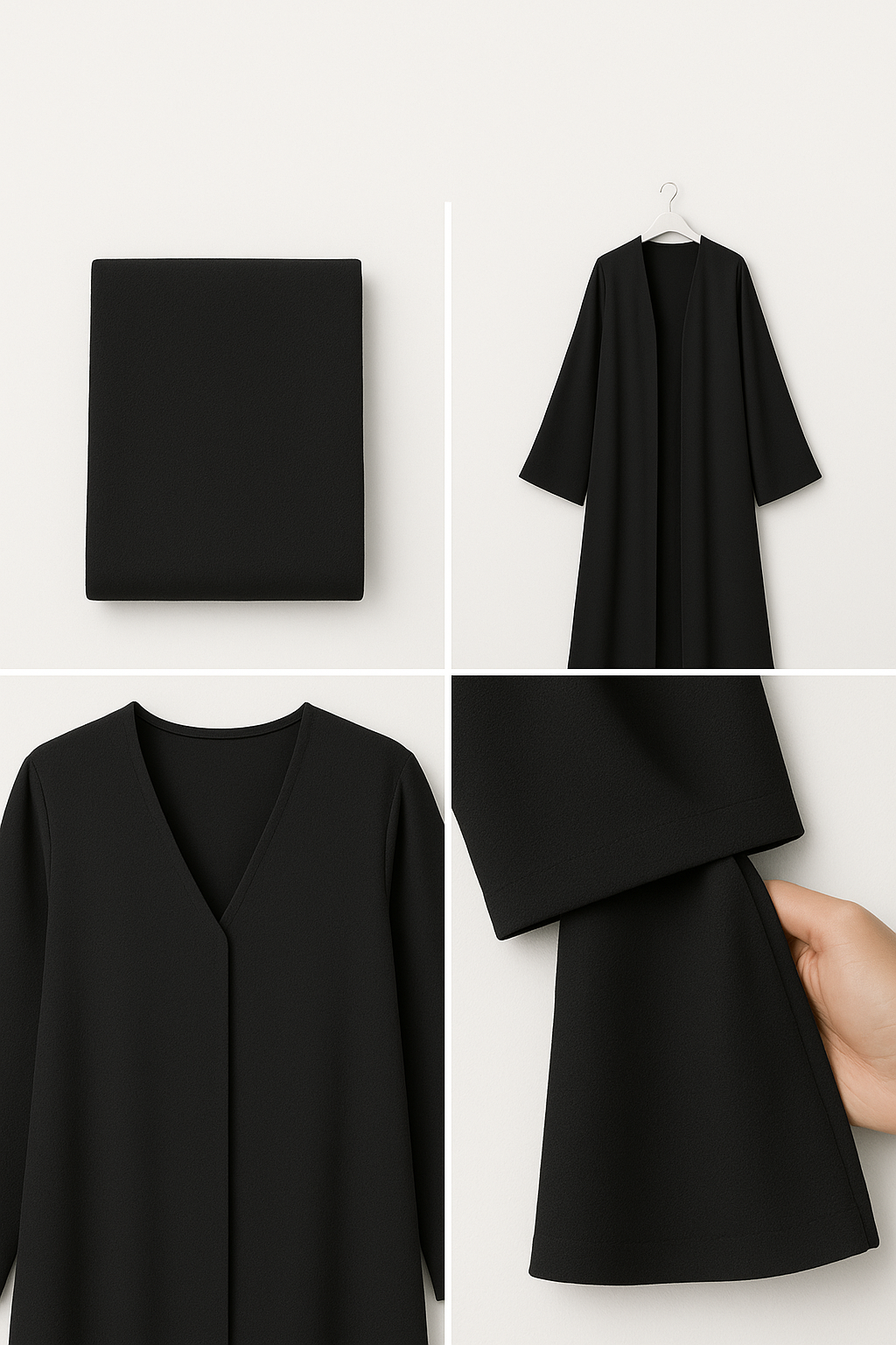 Polyester Crepe Abaya