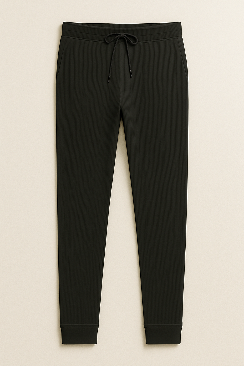 Slim Fit Ribbed Knit Pants